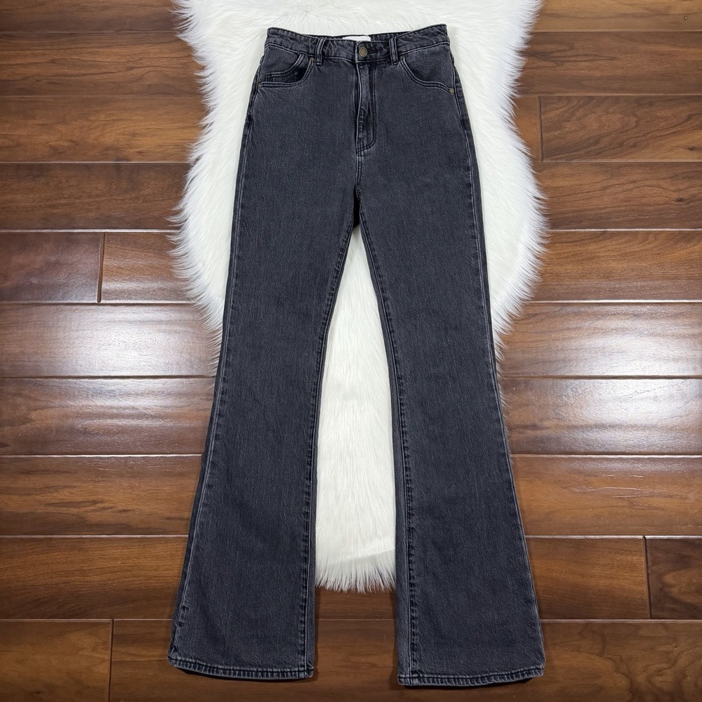 ROLLA'S Women's Size 27 Black High Rise Dusters Slim Bootcut Denim‎ Jeans